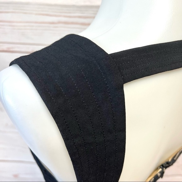 Laundry Shelli Segal Tiger Zebra Striped Mesh Little Black Dress LBD - Picture 6 of 11